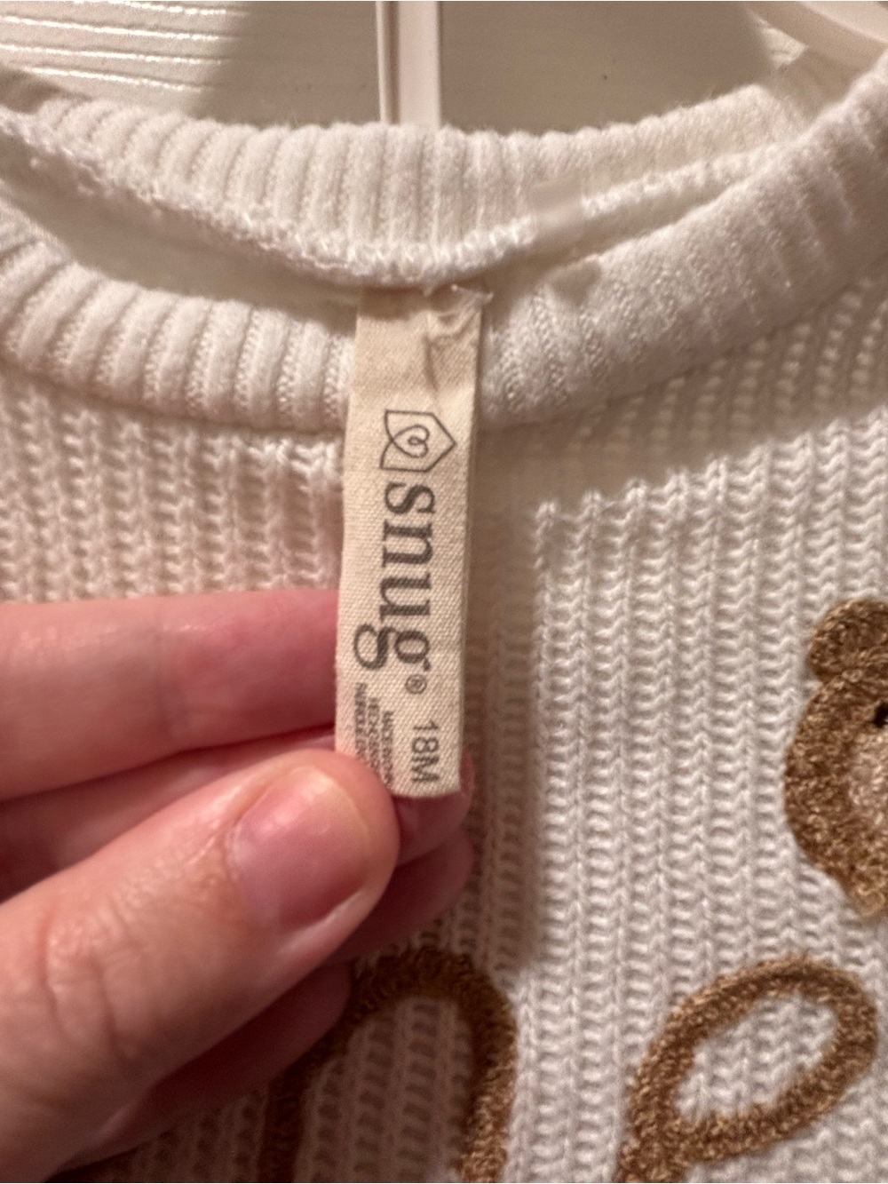 🎉 (18m) Snug Gender Neutral “ONE” Teddy Bear Knit Sweater + Pants Set - Picture 6 of 6